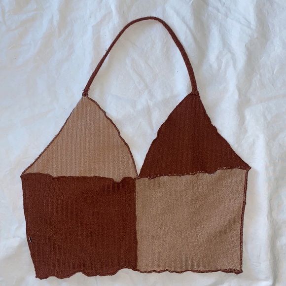 Color-Block Ruffled Halter Top Set - Picture 5 of 7